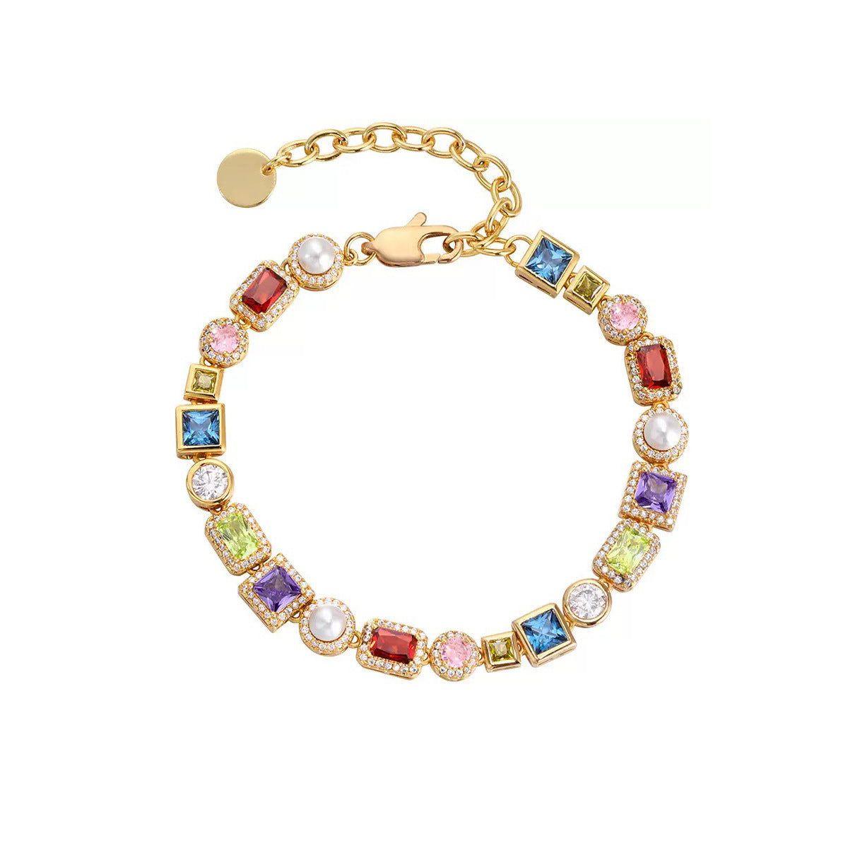 MULTICOLOR GEMSTONE BRACELET