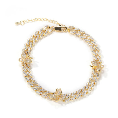 BUTTERFLY CUBAN ANKLET