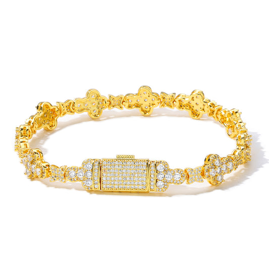 DIAMOND "JALEN" CROSS BRACELET